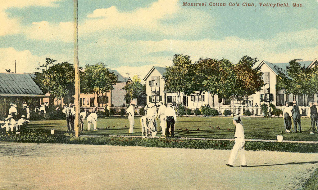 A summer lawn bowling game.
