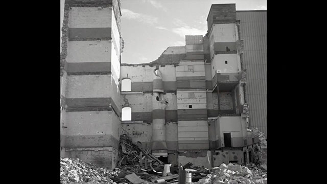Photography of factory demolition.